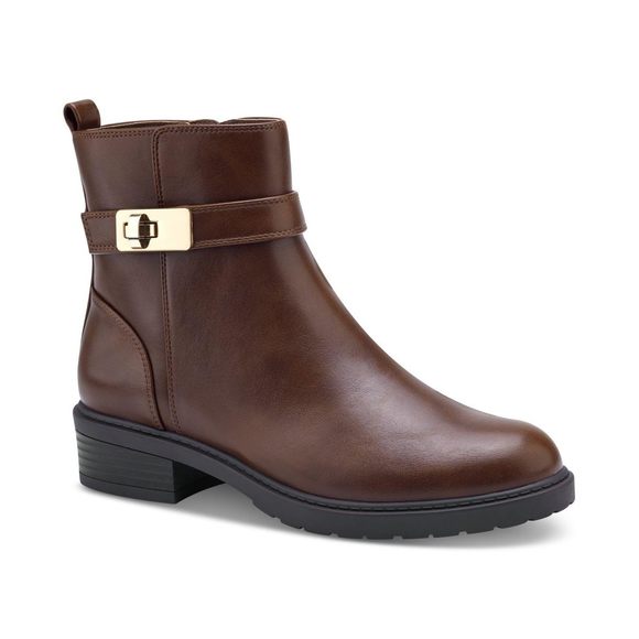 Giani Bernini Womens Becca Buckled Booties Mocha - Picture 1 of 1